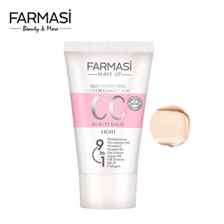 Kem Trang Điểm CC Dưỡng Da 9 in 1 SPF 25 Farmasi Color Control Cream 50ml (1801CC)