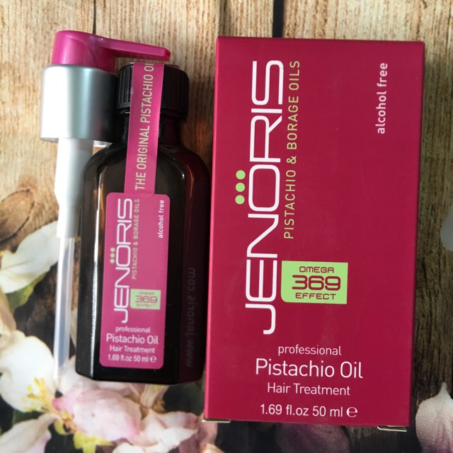 Tinh dầu dưỡng tóc siêu phục hồi Jenoris Pistachio Oil Hair Treatment 50ml