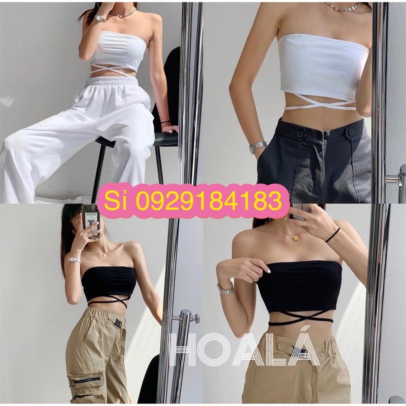 Áo Ống Cột Dây Eo Hottrend Cá Tính A48