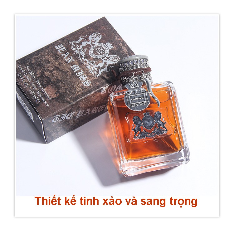 Nước Hoa Nam Chính Hãng Thơm Lâu Nam Tính Jean Miss 100ml, Phong Cách Pháp, Đậm chất Bụi Hot Hít