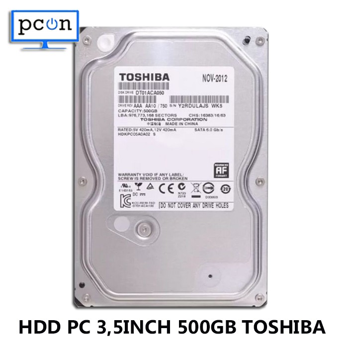 Ổ Cứng Hdd Trong Suốt Toshiba 3.5 "500gb