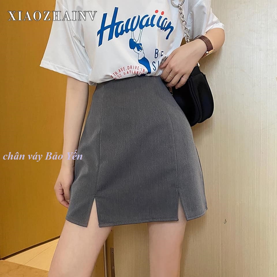 Chân váy ngắn xẻ 2 bên có quần chống lộ - M68
