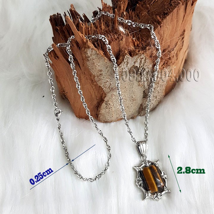 Dây chuyền thời trang mặt gắn đá cá tính