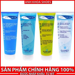 Combo Dầu Gội , Dầu Xả , Sữa Tắm Và Dưỡng Da TRISWIM 251ml