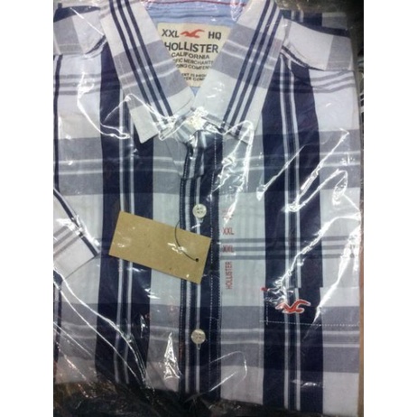 Free ship  Áo sơ mi HOLLISTER Tay ngắn sọc phối 149k
