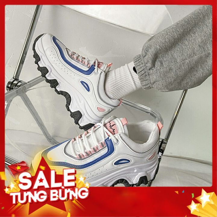 Giày thể thao sneaker nữ độn đếĐỘC_Store  phối màu cực xinh Cameoo