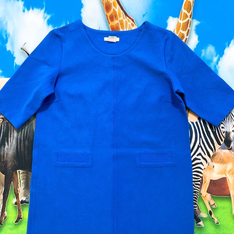 Size M đầm thun Umi xanh biển đậm tay ngắn | BigBuy360 - bigbuy360.vn