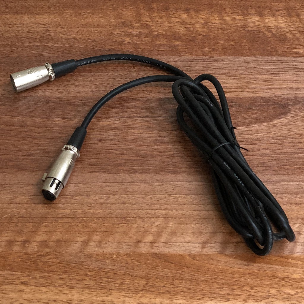 Dây micro canon 2 đầu XLR dài 2.5m