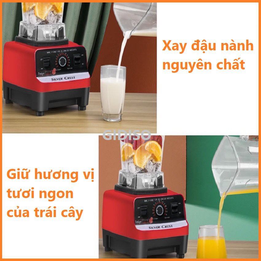 Máy xay sinh tố nghiền đá Commercial Blender ✔️ Công suất 3000W , dung tích 2L , 15 tốc độ quay ✔️ Home and Garden