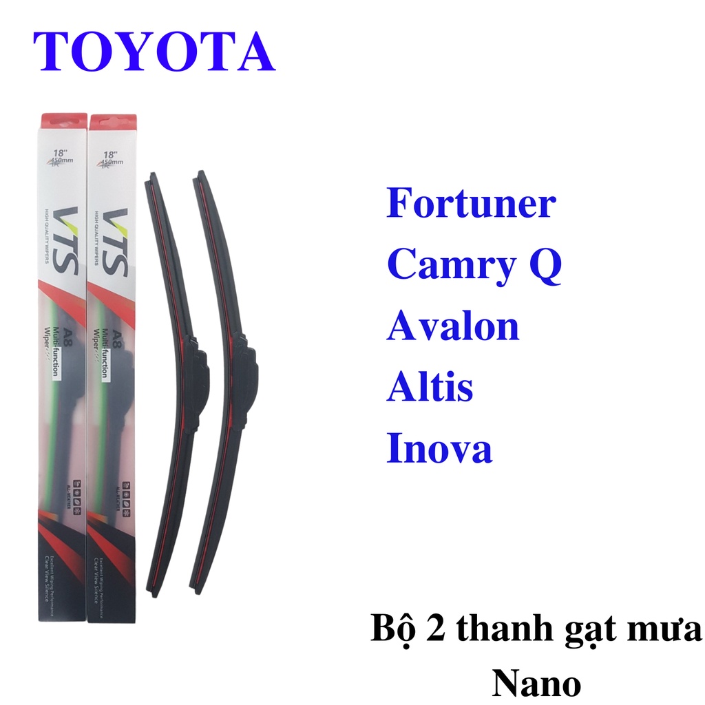 Cần gạt mưa dùng cho xe Toyota Fortuner Đời 2017 - Trở lên, Vios Đời trước - Đến 2011  -  phukienotovagiadung