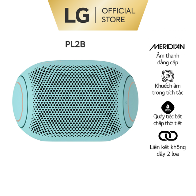 [Mã 66ELHASALE hoàn 7% xu đơn 500K] Loa Bluetooth di động LG XBOOMGo PL2B - Hàng chính hãng