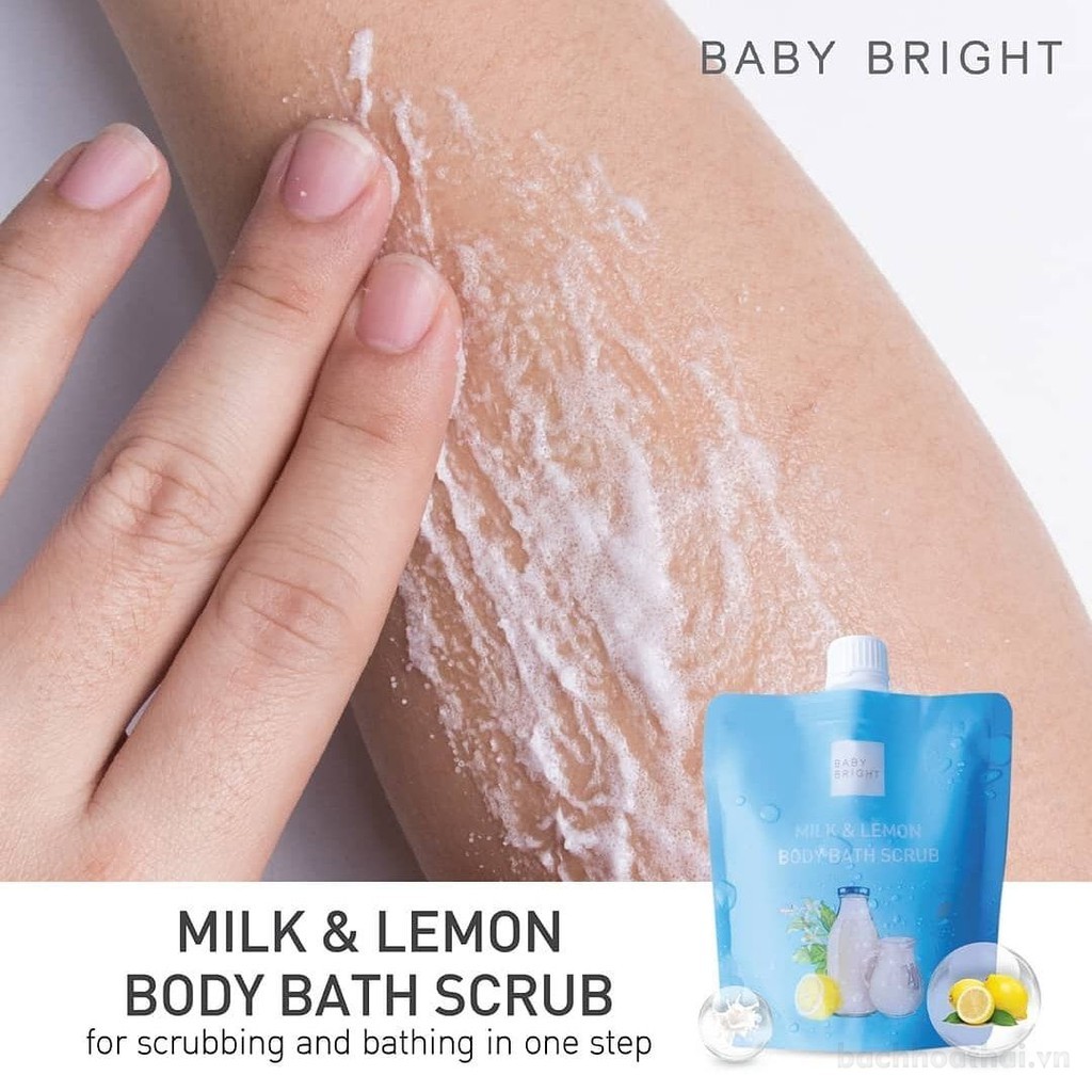 Muối tẩɏ tế bào chết dưỡng da Milk &amp; Lemon Body Bath Scrub Thái Lan