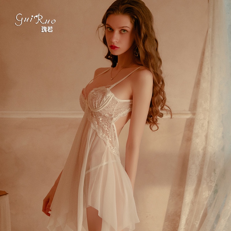 VN10 - VÁY NGỦ REN MỞ TRƯỚC