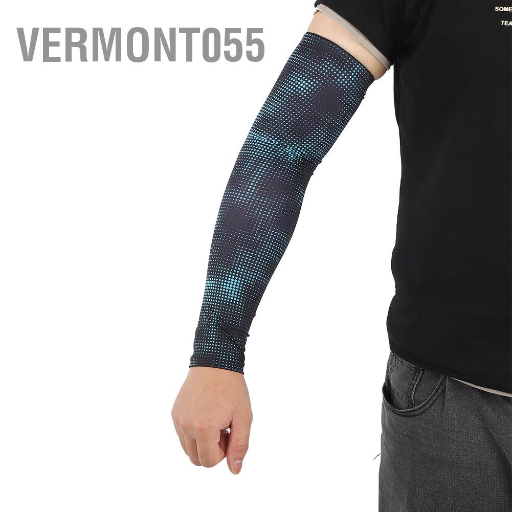 Vermont055 Sun Protection Cooling Arm Sleeves Lengthen Breathable Cover Shield for Outdoor Cycling Fitness Protective Equipment