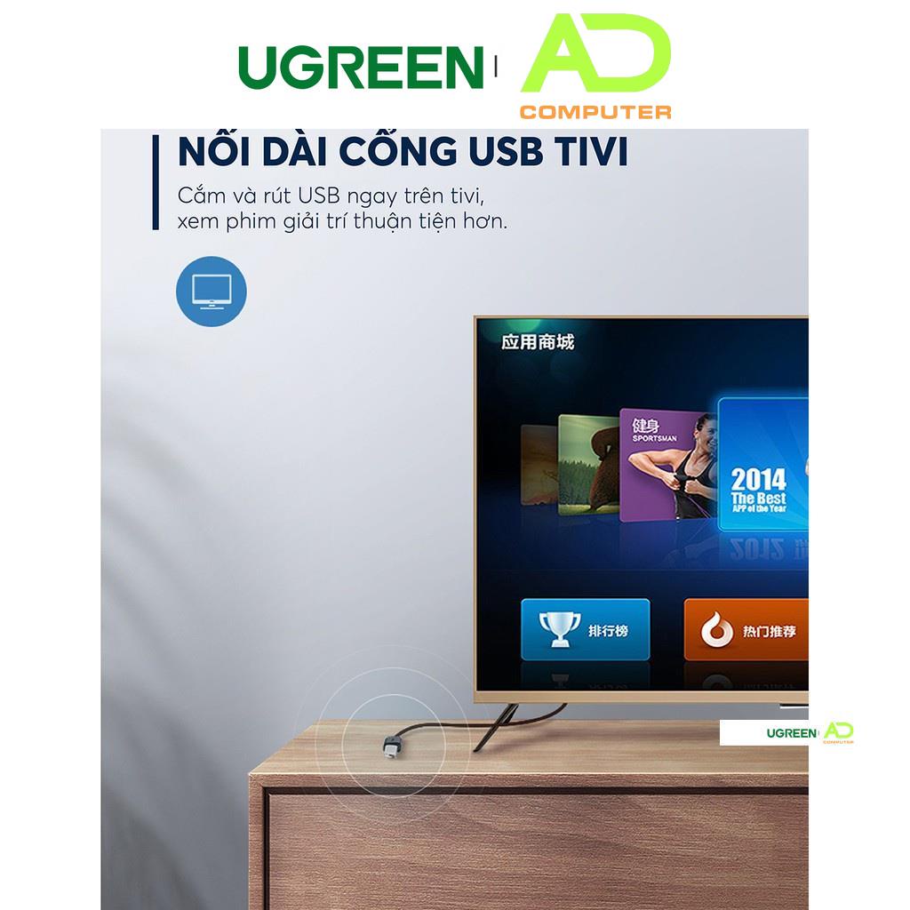 Dây USB 2.0 nối dài UGREEN dùng cho PC, Laptop,book - UGREEN US103 - Hàng phân phối chính hãng - Bảo hành 18 tháng
