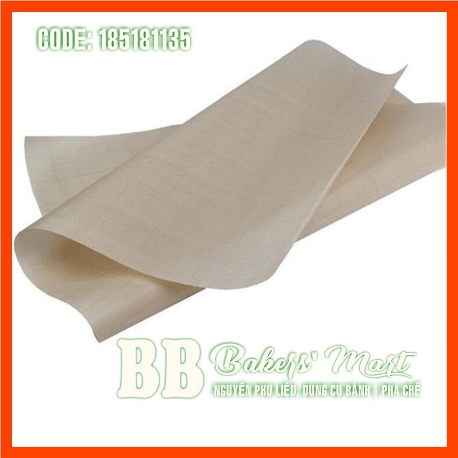 Tấm vải nướng cách nhiệt chống dính tái sử dụng 60x40cm