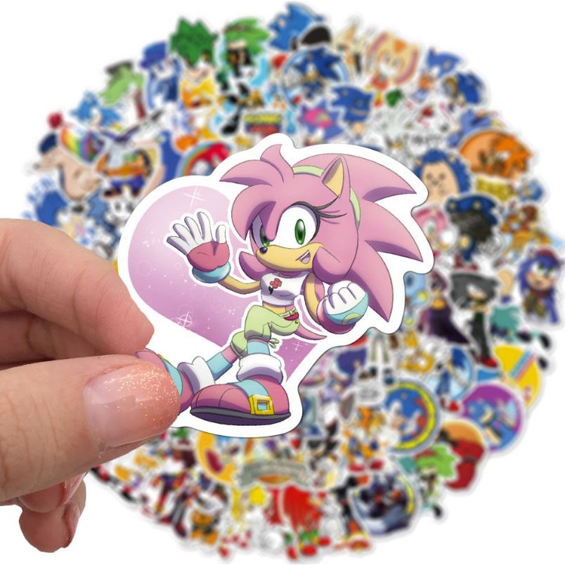 Sticker dán cao cấp Animated Hedgehog Sonic Cực COOL ms#207