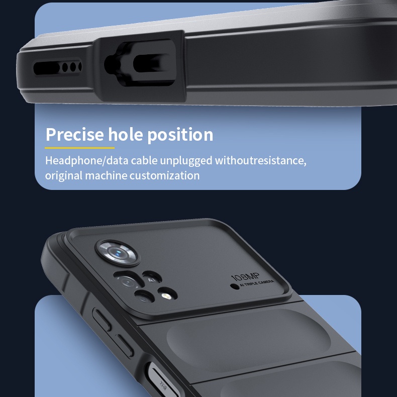 Ốp Điện Thoại Lenuo Silicon Màu Trơn Thời Trang Chống Sốc Cho Xiaomi Poco X3 NFC M4 Pro 4G X4 Pro 5G M5