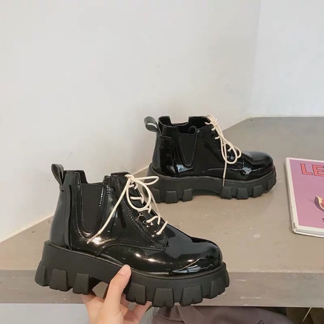 Giày Ulzzang, Giày dance 2 loại da mix đồ Siêu chất-Ảnh thật | BigBuy360 - bigbuy360.vn