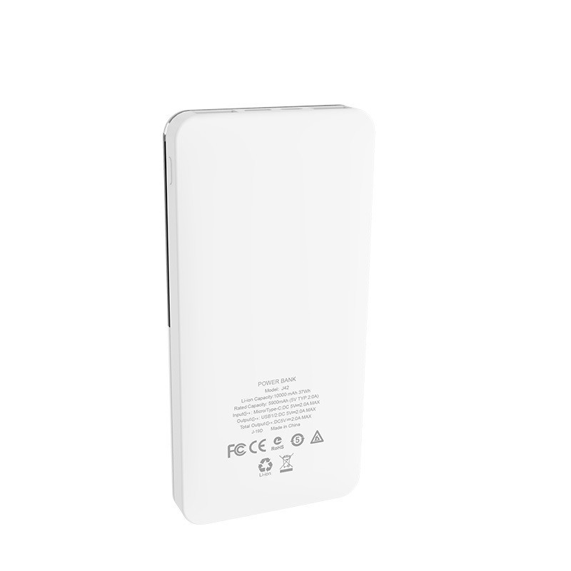 Pin sạc dự phòng 10000mAh 2 cổng sạc in/out -Hoco J42 High power -Hàng chính hãng.