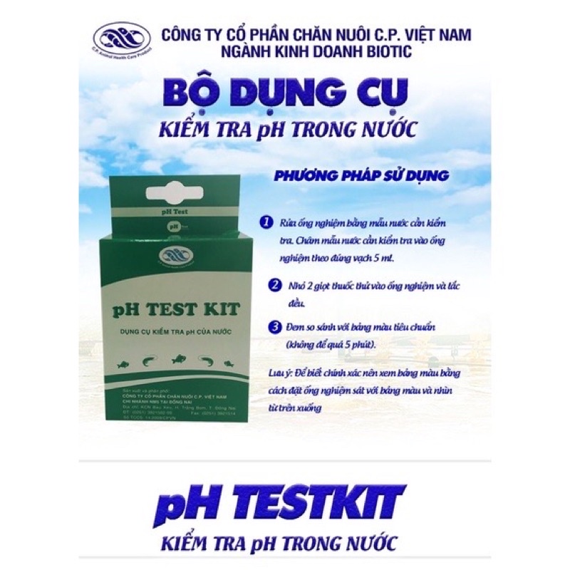 Test pH CP mẫu mới nhất, đo pH Cp
