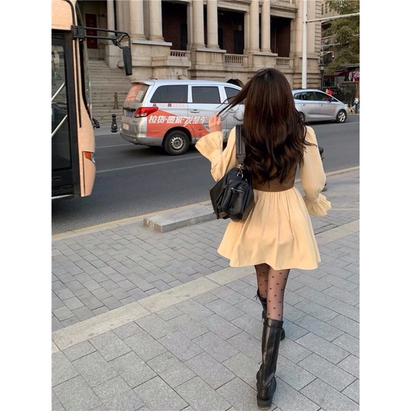 Áo gile nữ, vest gile nữ, gile dạng vest màu nâu