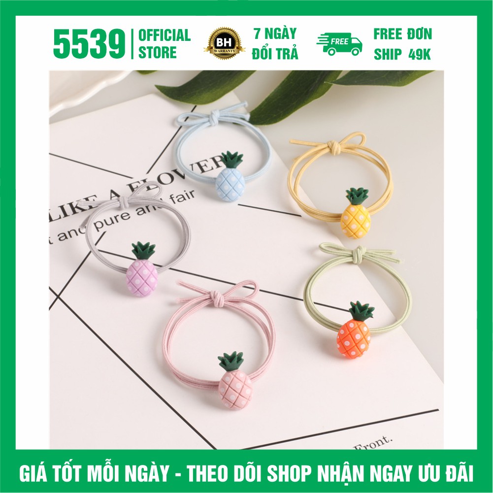 Dây cột tóc hàn quốc hình trái cây dễ thương nhiều màu thích hợp mọi lứa tuổi - Shop 5539