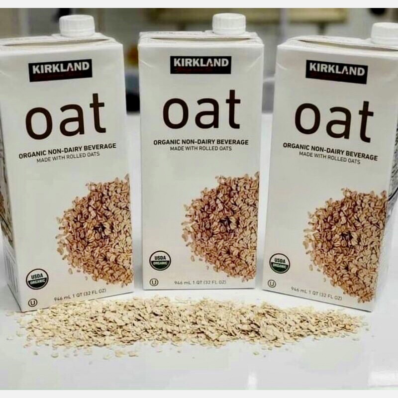 🥛 🌾  Thùng 6 Hộp Sữa Yến Mạch Hữu Cơ Kirkland Organic Oat Non-Dairy Beverage 5,676ml🥔🌾