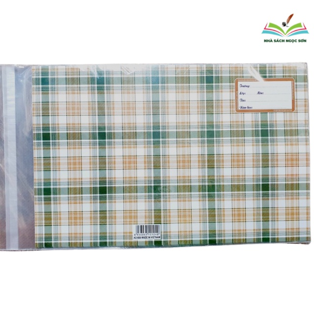 Bìa Bao Vở Bao Tập Có Sẵn Bìa Kiếng Và Nhãn Tên DCHT