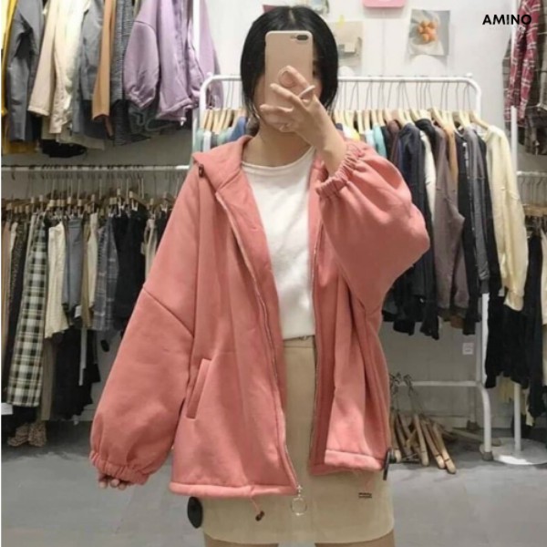 Áo Hoodie trơn Unisex khóa Zip nhiều màu thời trang | BigBuy360 - bigbuy360.vn