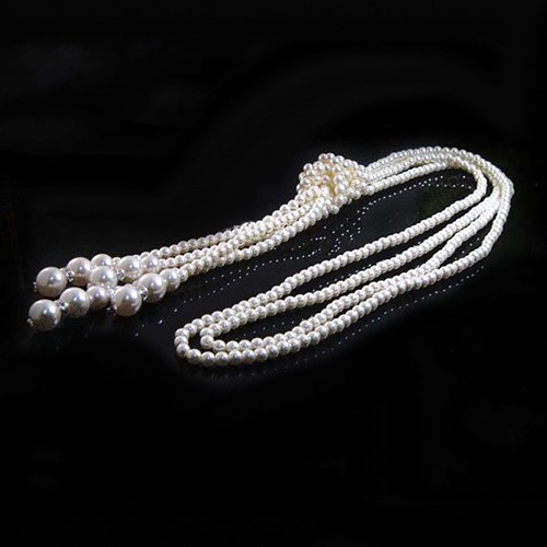 Vòng cổ chuỗi hạt dài thanh lịch thời trang