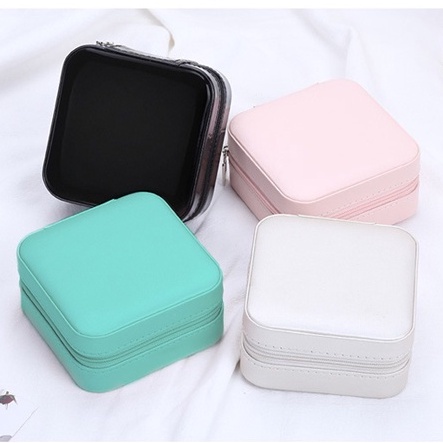 Hộp đựng trang sức, nhẫn, bông tai, vòng tay, dây chuyền, đồng hồ nhiều ngăn có khóa lót nhung sang trọng cao cấp