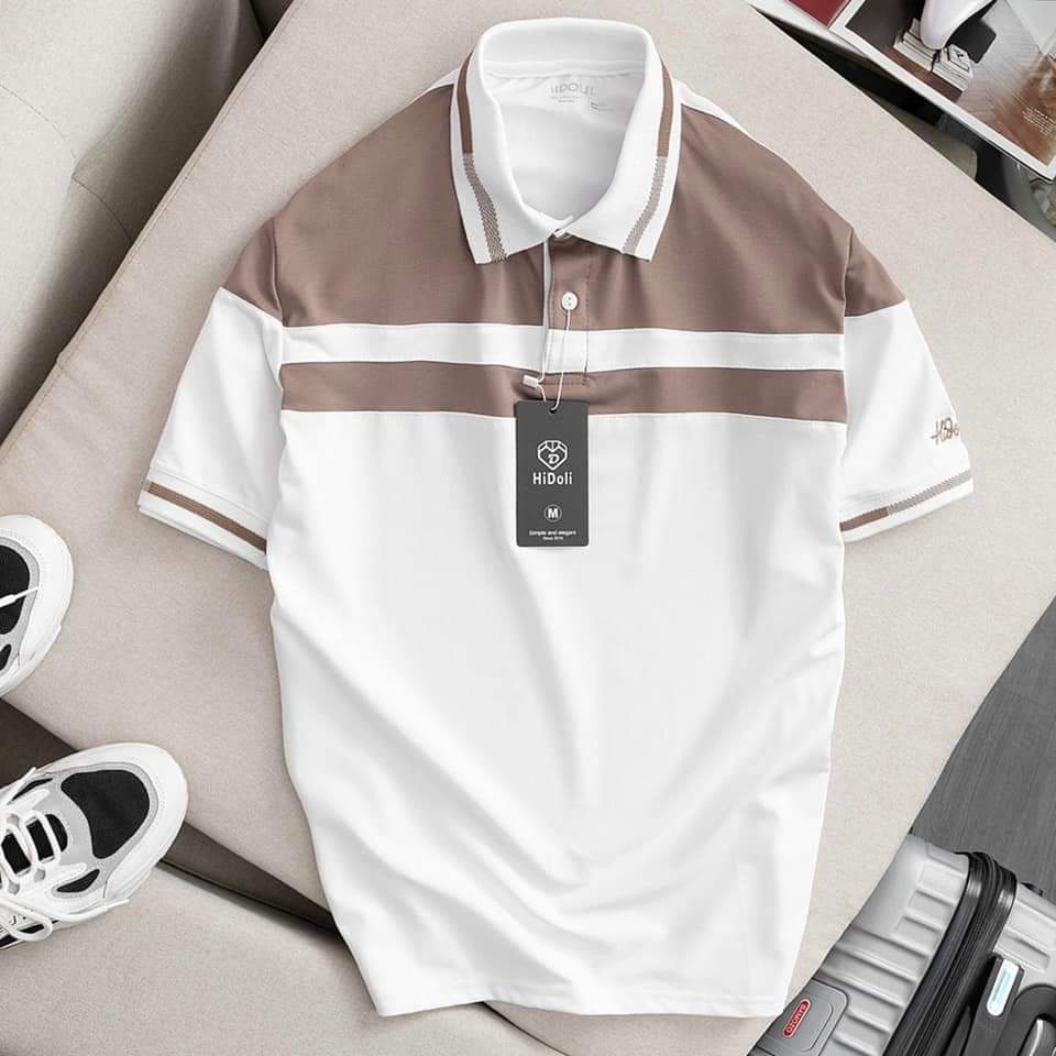 Áo polo nam,áo thun nam cổ bẻ vải cotton logo thêu tay cá tính