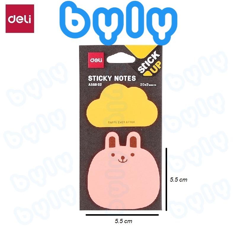 [Ship hỏa tốc] Sticky Notes - Giấy Ghi Chú Hình cute DELI | A55002 - ByLy Store