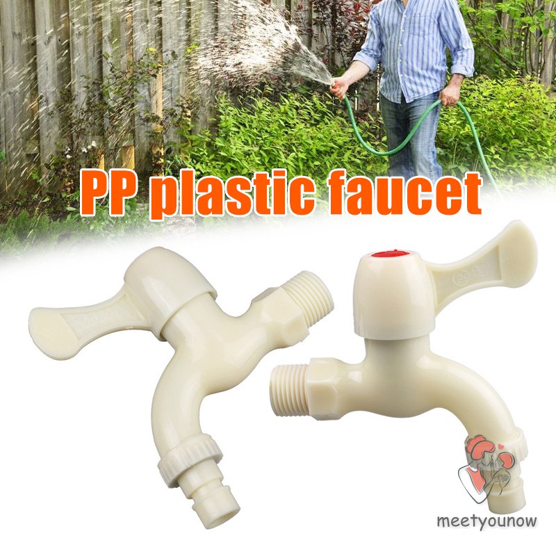 Vòi Nước Nhựa Pp 1 / 2 "3 / 4"