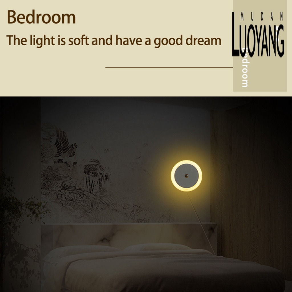 Đèn LED Tròn Cảm Biến Chuyển Động Gắn Tường Trang Trí Nội Thất