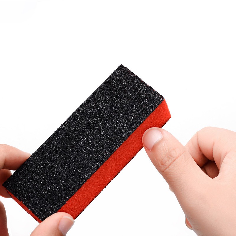 Phao dũa móng tay phao Nhám móng màu đỏ đen