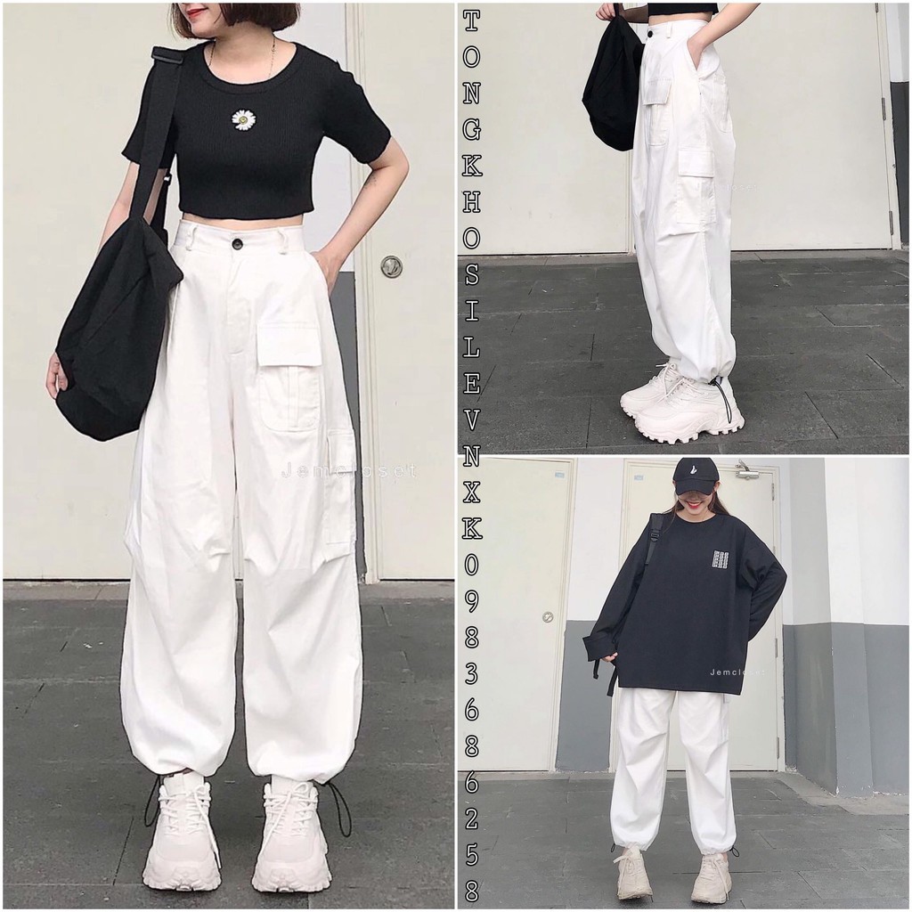 QUẦN JOGGER DÂY RÚT TÚI HỘP ASEON - QUẦN BAGGY KAKI TRẮNG MẶC 2 KIỂU SUÔNG BO KHOÁ KÉO CÚC CÀI BOX PANT | BigBuy360 - bigbuy360.vn
