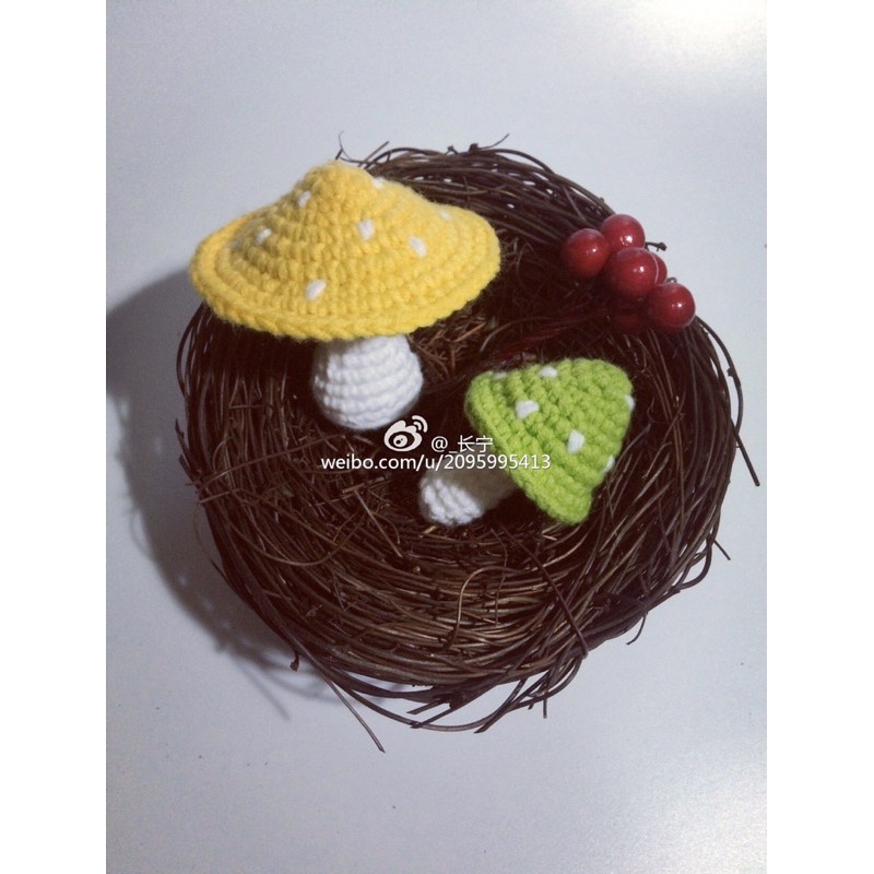 MÓC KHOÁ NẤM BẰNG LEN