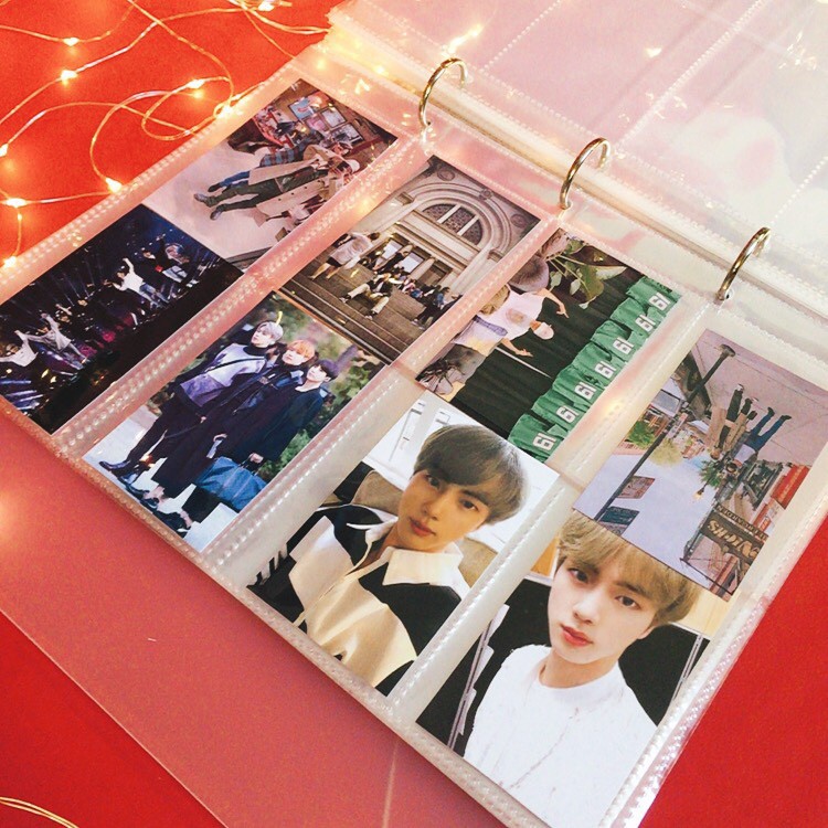 Từ 10 - 30 sheet - Binder Hàn fansite, binder hỗn hợp Hàn - Bìa kèm 30 sheet nhiều size - mã A4H