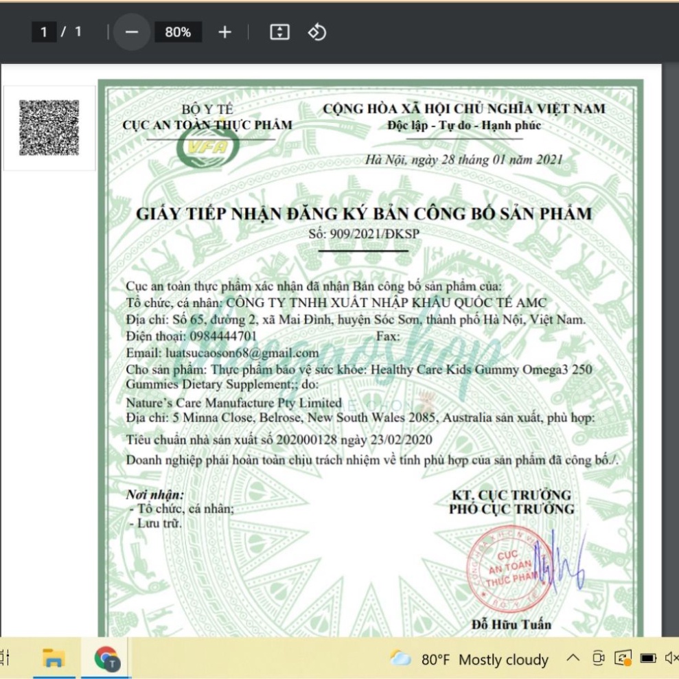 Kẹo dẻo Kids Gummy Multivitamin và Kids Gummy Omega 3 200v chính hãng Healthy Care Úc