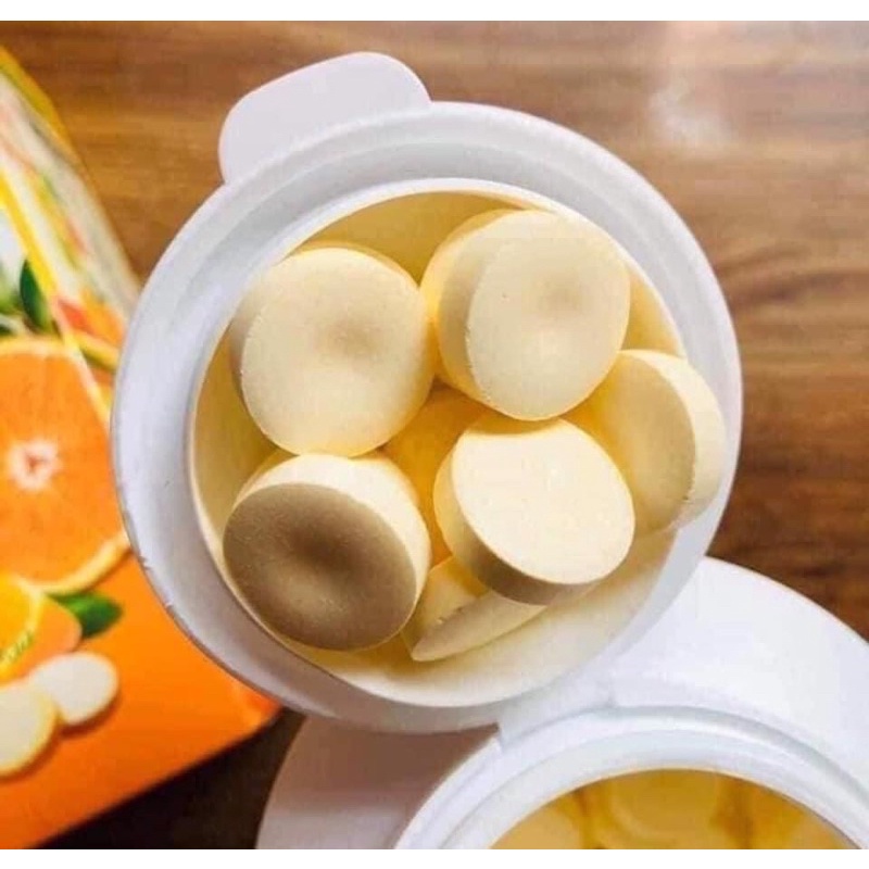 Viên Vitamin C  JEJU Tangerine Multivita C Hàn Quốc Vị Cam, Hộp 134V