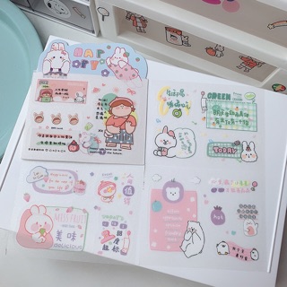 Set 4 tấm sticker cute