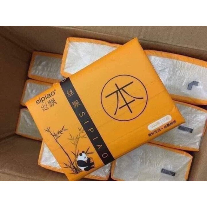 🐼 KHĂN GIẤY GẤU TRÚC SIPIAO 1 gói 300 tờ 🐼