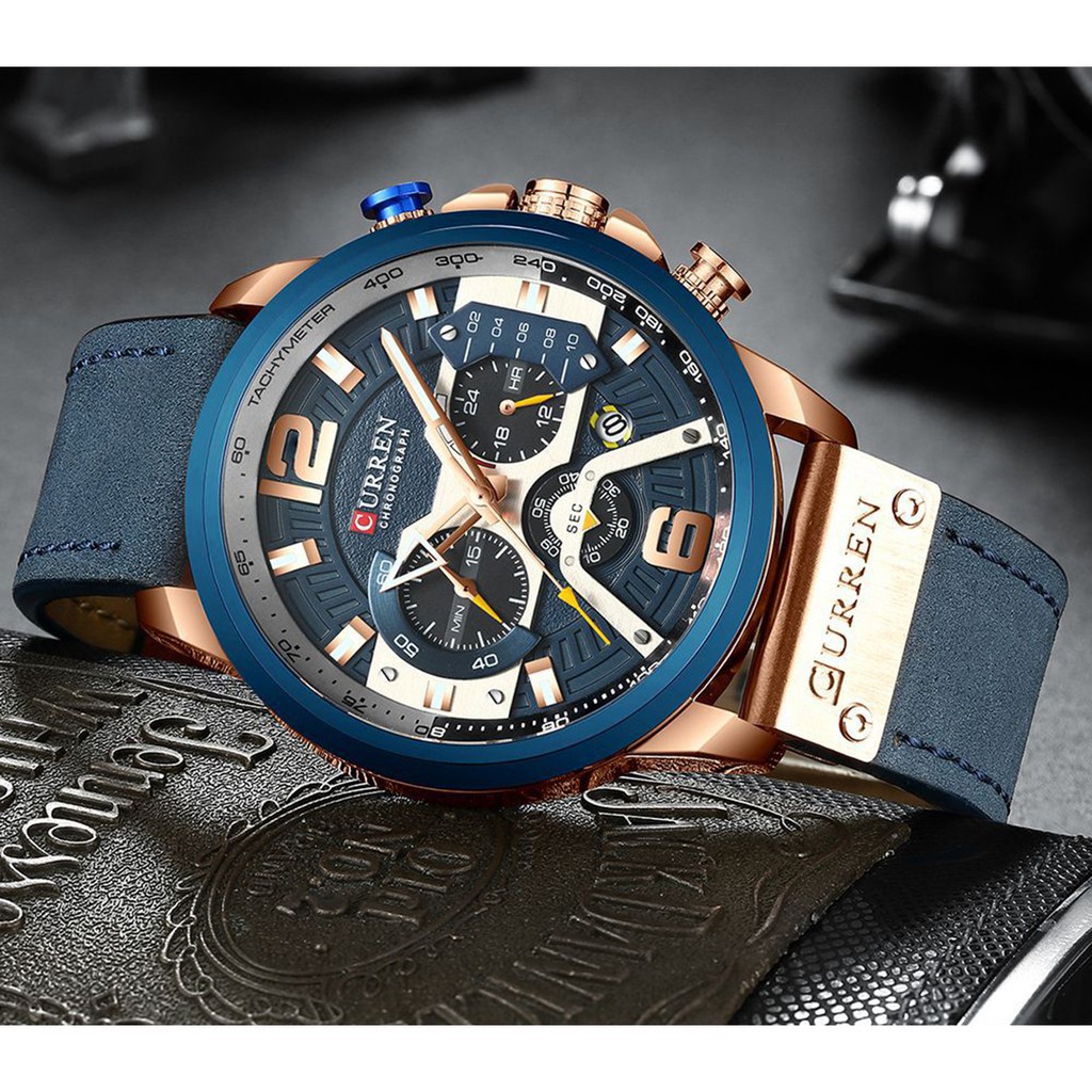 Đồng Hồ Nam Curren 8329. Kiểu Dáng Thể Thao & Lịch Lãm. Chức năng Lịch ngày, Bấm giờ. BẢO HÀNH 12 Tháng