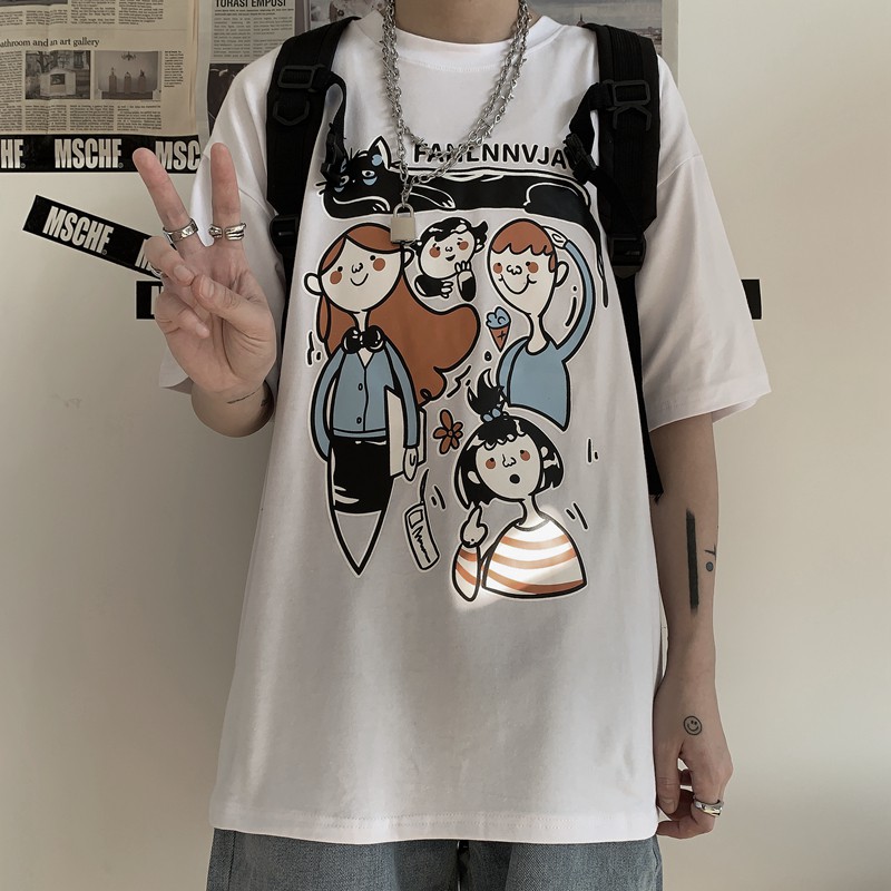 Áo thun nam nữ tay lỡ, áo phông form rộng ATL207 - Yinxx