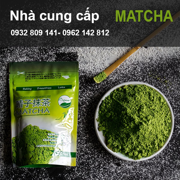 Bột Matcha Nhật Bản Haruko đắp mặt làm bánh pha chế, làm trà sữa nguyên chất gói 50 gram