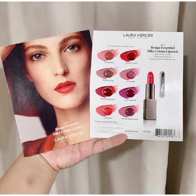 🎨 Vĩ son Laura Mercier ( sample) gồm 8 tone màu kèm cọ :
