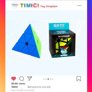 Rubik Pyraminx Stickerless MoYu MeiLong MFJS Rubik Tam Giác Phát Triển Trí Thông Minh Cho Bé