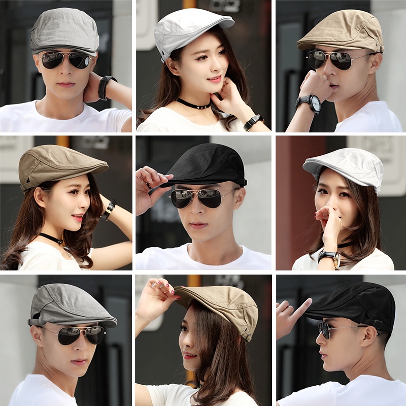 Mũ beret Màu Trơn Thoáng Khí Có Thể Điều Chỉnh Dành Cho Nam Nữ newsboy Chơi golf / Lái Xe Thể Thao / Mũ Mỏ Vịt Thoáng Khí
